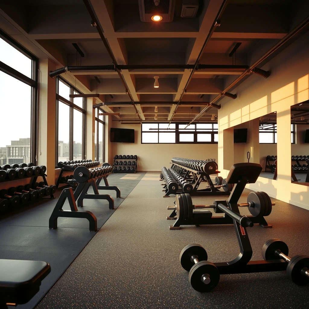 Weight training floor at SETTLE ECCO