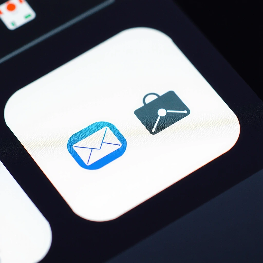 Mobile device showing notifications